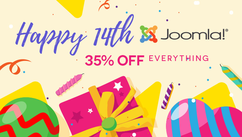 14 Joomla! Years - We celebrate through special prices