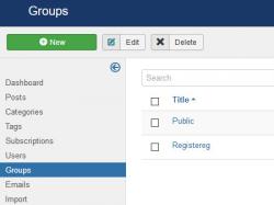The Groups tab