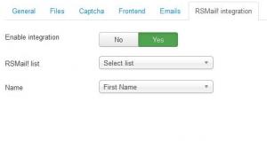RSFiles! RSmail integration  tab