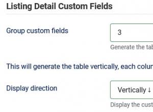 Listing Detail Custom Fields