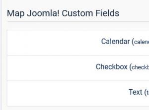 Map Joomla! Custom Fields
