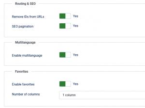 Routing & SEO / Multilanguage / Favorites