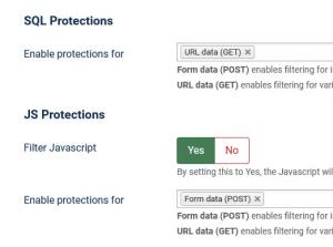 SQL & JS Protections
