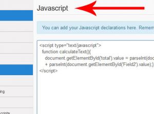 Javascript tab