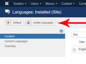 Click on Install Languages