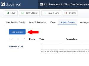 Access the Shared Content tab