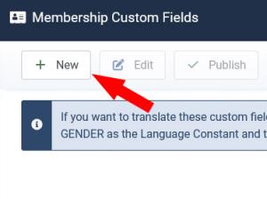 Membership Custom Fields - Listing before