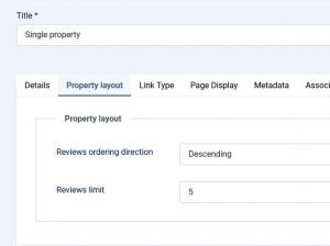 Property layout