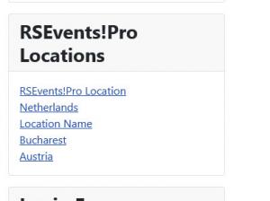 RSEvents!Pro Locations module