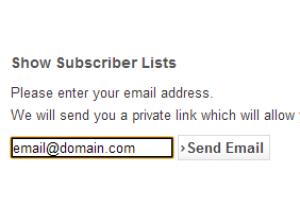 Enter a valid email address to receive the "Unsubscribe" link