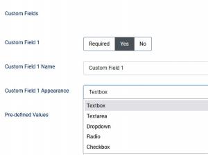 Fields Configuration - Custom