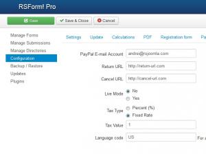 PayPal initial configuration