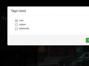 List of used tags