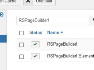 Uninstall RSPageBuilder! Package