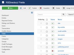 RSDirectory! Fields listing