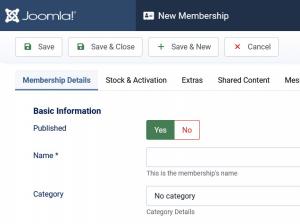 Create or edit a membership