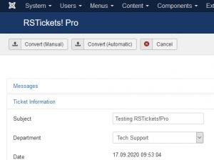 Backend Ticket Layout - Ticket Information tab