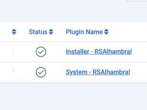 Go to RSAlhambra! Installer Plugin