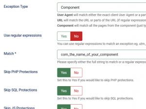 Component exception