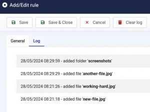 Cron Rule Log