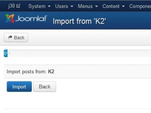 K2 Import plugin