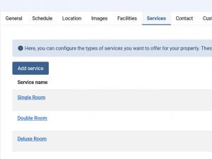 Configure property services