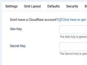 Site and Secret Keys