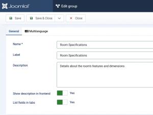 Add / Edit a Field Group