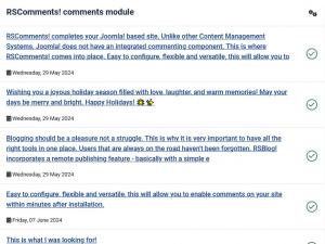 RSComments! comments module