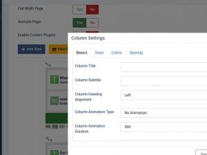 Column Settings