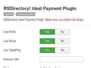 RSDirectory! Ideal Payment Plugin