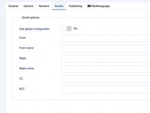 Email Options