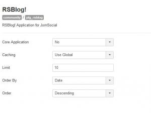 JomSocial plugin configuration