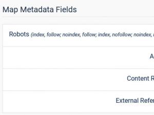 Map Metadata Fields