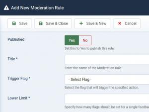 Adding a new moderation rule