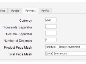 RSForm!Pro Price Mask options