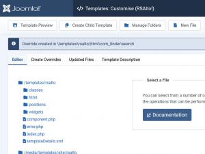 Create a template override