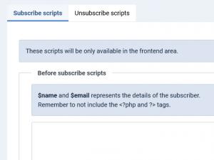 Subscribe Scripts