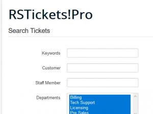 Search tickets