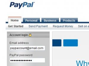 log in to paypal