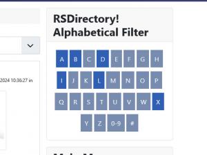 Alphabetical filtering module