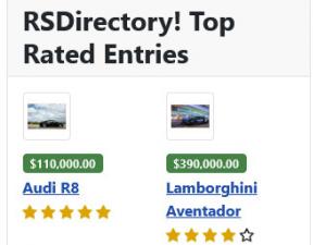 Top rated entries