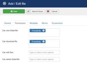 RSFiles! Backend File Permissions