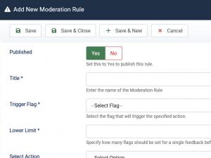 Add a new moderation rule