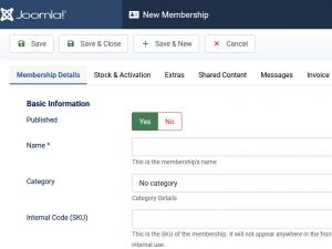 Create or edit a membership