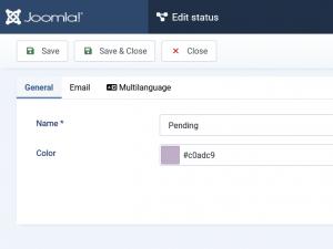 Add / Edit a Status - General tab