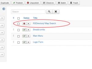 RSDirectory! Map Search module