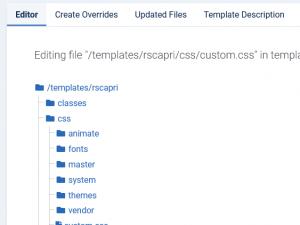 Create custom.css