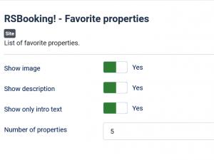 Favorite properties