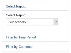 Reports filters